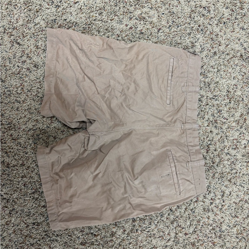 J. Crew Men's Light Brown Flat Front Shorts